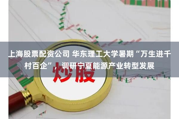 上海股票配资公司 华东理工大学暑期“万生进千村百企”，调研宁夏能源产业转型发展