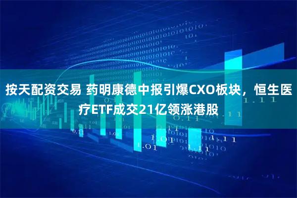 按天配资交易 药明康德中报引爆CXO板块，恒生医疗ETF成交21亿领涨港股