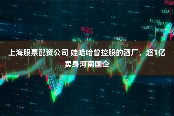 上海股票配资公司 娃哈哈曾控股的酒厂，超1亿卖身河南国企